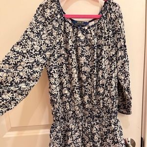 Polo Ralph Lauren Girls’ Tiered Woven Dress Size 10 New without tags